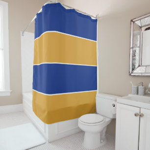 State Flag Colours of Massachusetts Shower Curtain