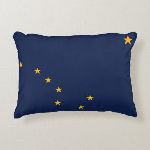 State Flag of Alaska, USA Decorative Cushion