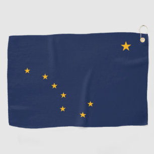 State Flag of Alaska, USA Golf Towel