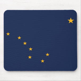 State Flag of Alaska, USA Mouse Pad