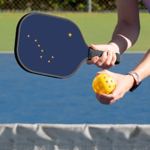 State Flag of Alaska, USA Pickleball Paddle