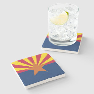 State Flag of Arizona Stone Coaster