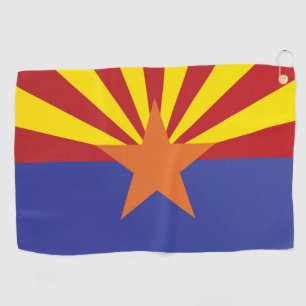 State Flag of Arizona, USA Golf Towel