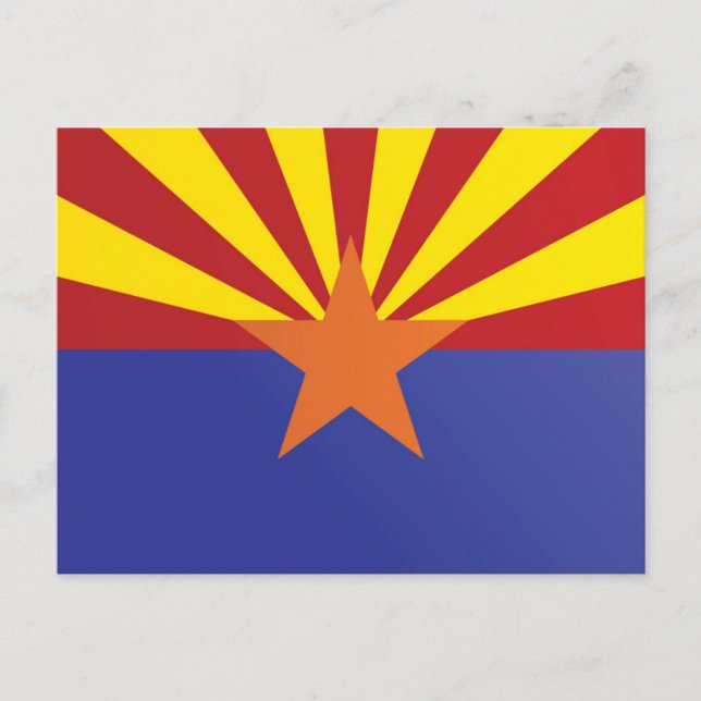 State Flag of Arizona, USA Postcard (Front)