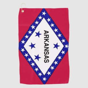 State Flag of Arkansas Golf Towel