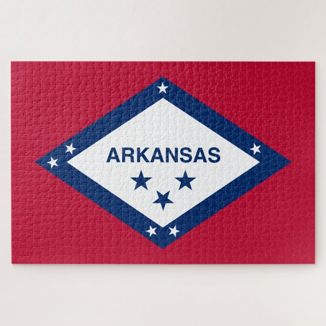 State Flag of Arkansas Jigsaw Puzzle (Horizontal)