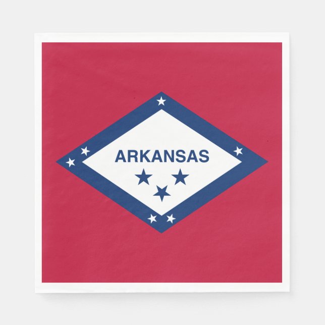 State Flag of Arkansas Napkin (Front)