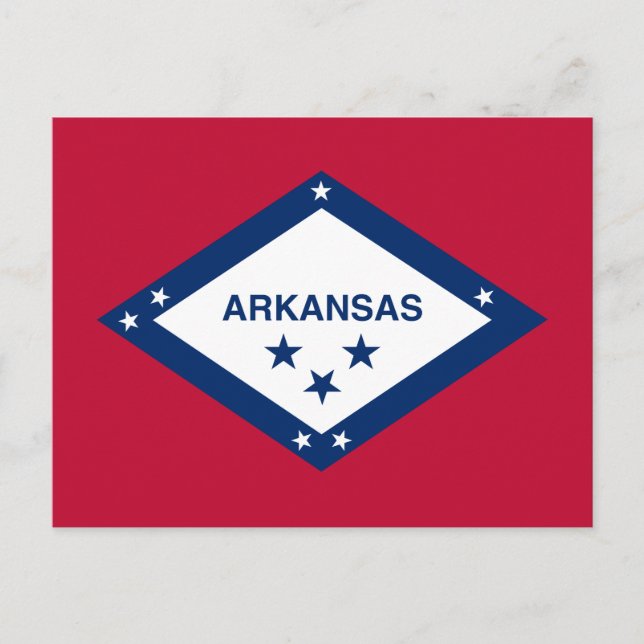 State Flag of Arkansas Postcard (Front)