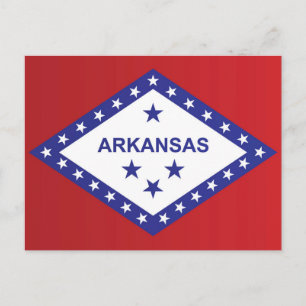 State Flag of Arkansas, USA Postcard