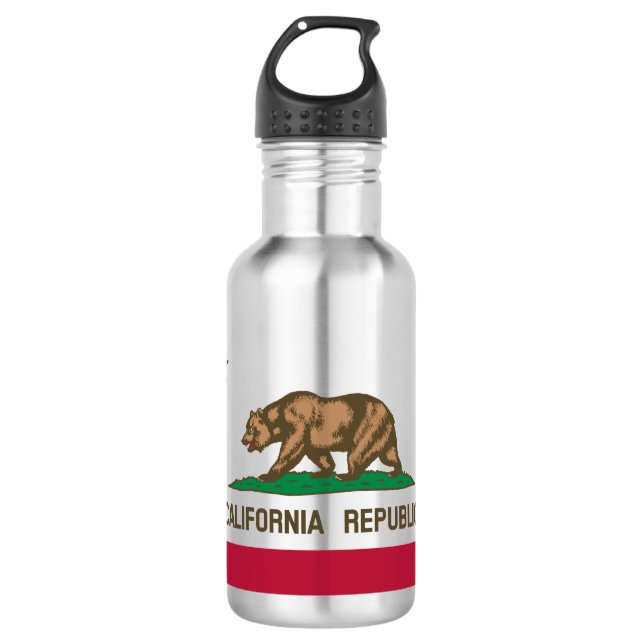 State Flag of California 532 Ml Water Bottle (Front)