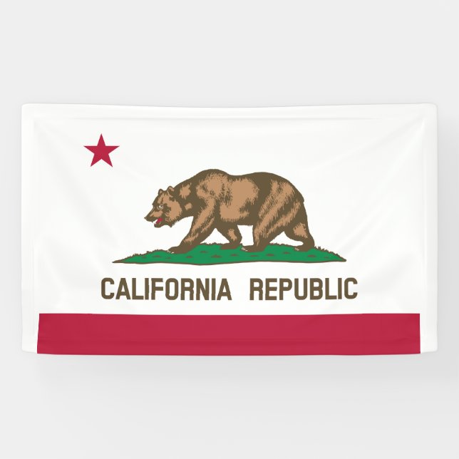 State Flag of California Banner (Horizontal)