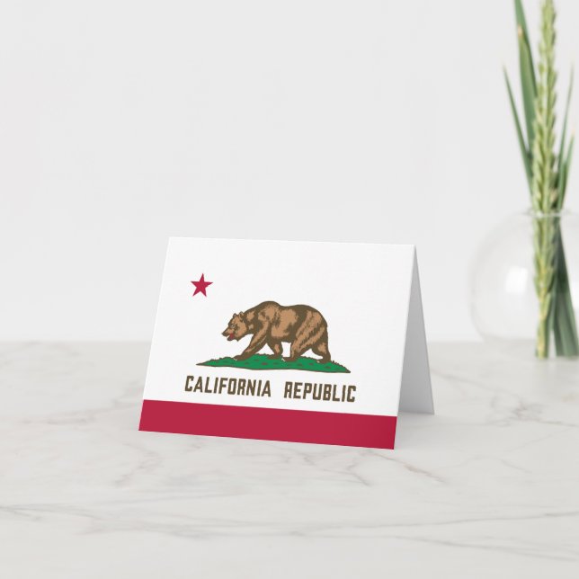 State flag of California Card (Front)