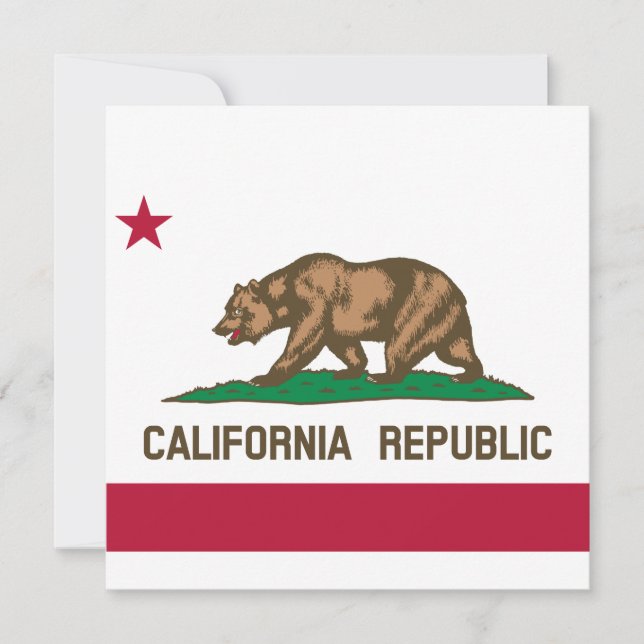 State Flag of California Card (Front)