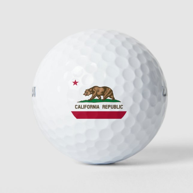 State Flag of California Golf Balls (Front)