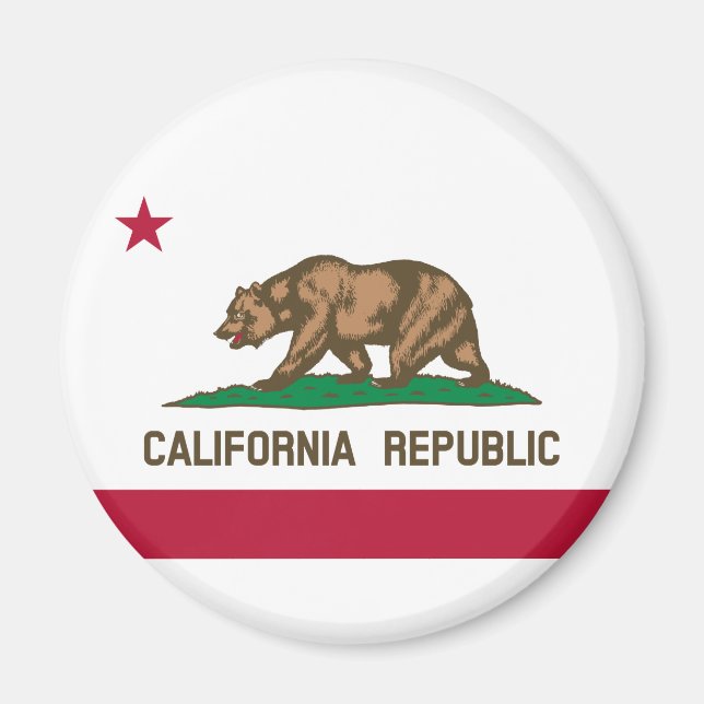 State Flag of California Magnet (Front)