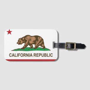 State Flag of California, USA Luggage Tag