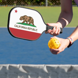 State Flag of California, USA Pickleball Paddle