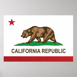 State Flag of California, USA Poster