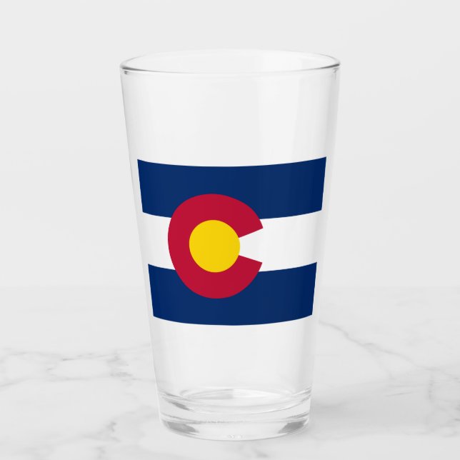 State Flag of Colorado Glass (Front)