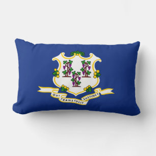 State Flag of Connecticut Lumbar Cushion