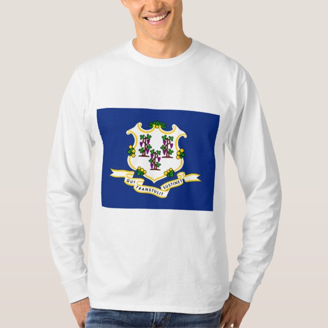 State Flag of Connecticut T-Shirt (Front)