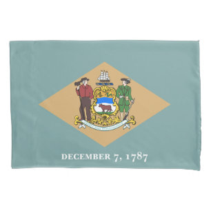 State Flag of Delaware (DE, USA) Pillowcase