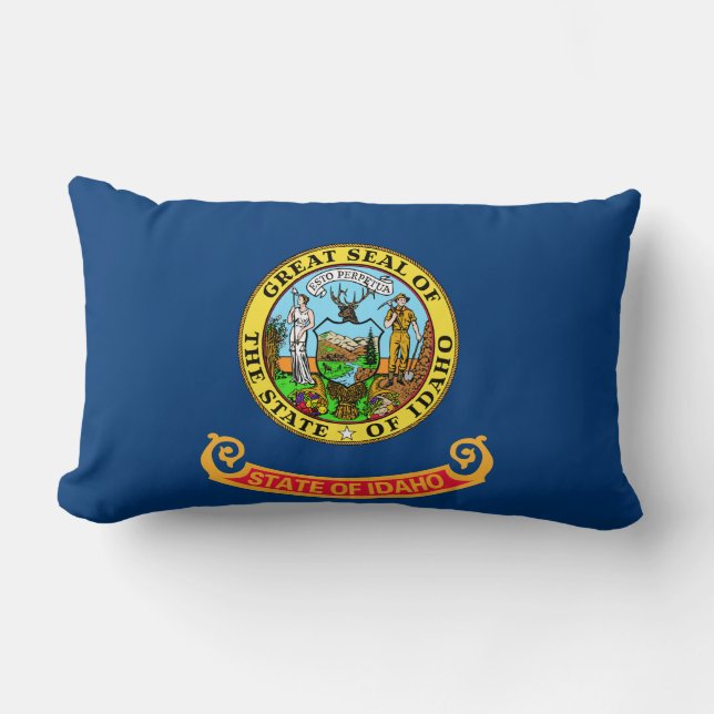 State Flag of Idaho Lumbar Cushion (Front)