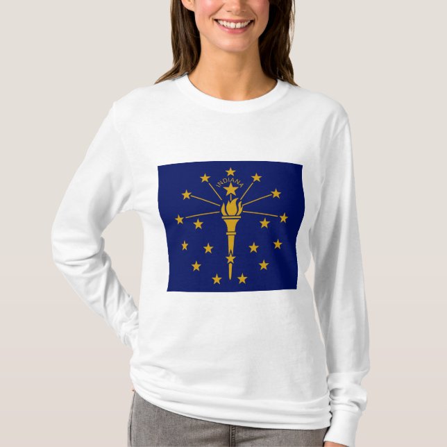 State Flag of Indiana T-Shirt (Front)