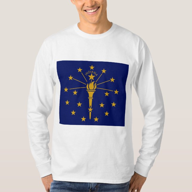 State Flag of Indiana T-Shirt (Front)