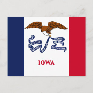 State Flag of Iowa Postcard