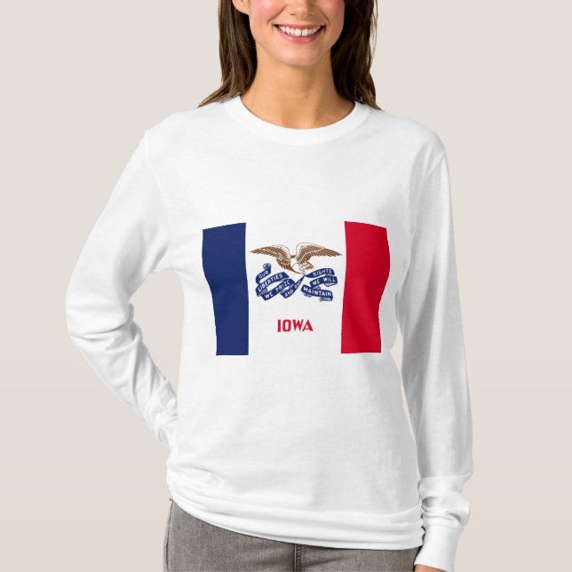 State Flag of Iowa T-Shirt (Front)