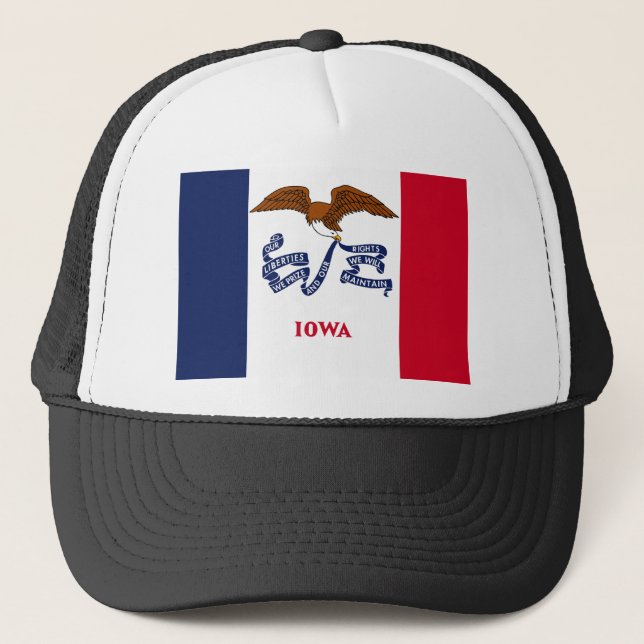 State Flag of Iowa Trucker Hat (Front)