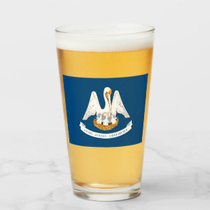 State Flag of Louisiana Glass