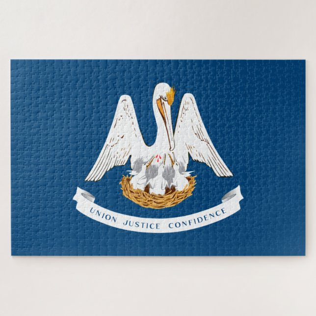 State Flag of Louisiana Jigsaw Puzzle (Horizontal)