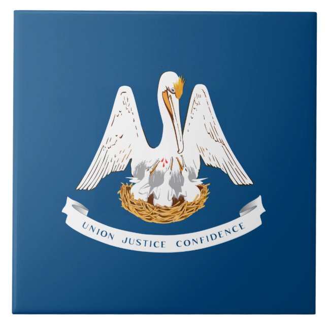 State Flag of Louisiana Tile (Front)