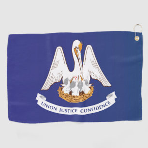 State Flag of Louisiana, USA Golf Towel