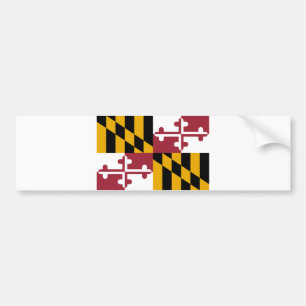 State Flag of Maryland Bumper Sticker