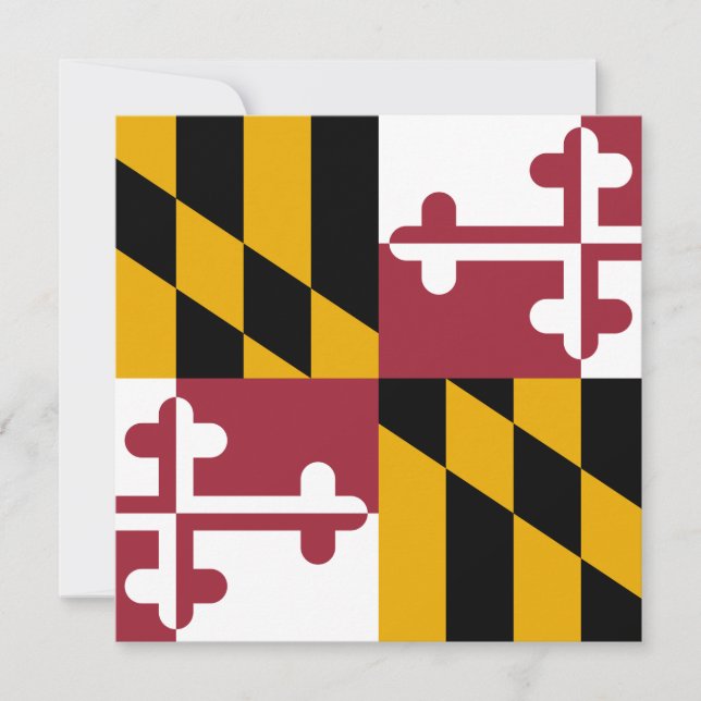 State Flag of Maryland Card (Front)
