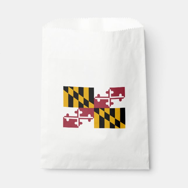 State Flag of Maryland Favour Bags (Front)