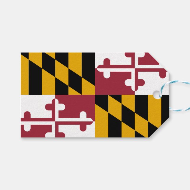 State Flag of Maryland Gift Tags (Front (Horizontal))