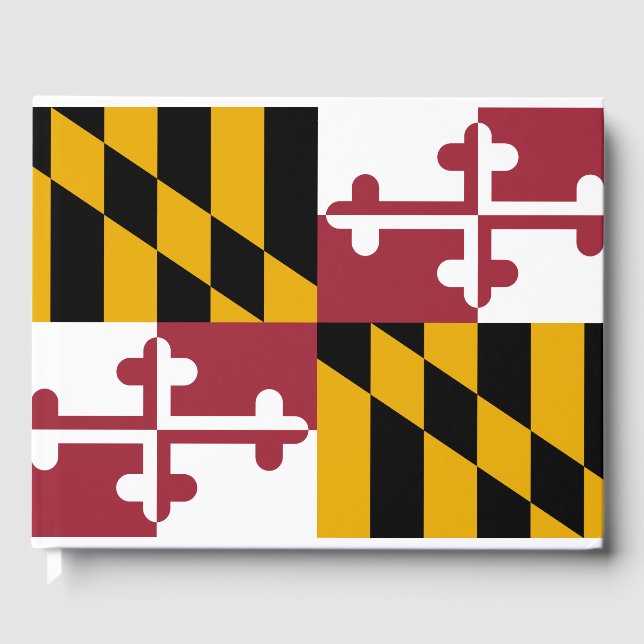 State Flag of Maryland Guest Book (Front)