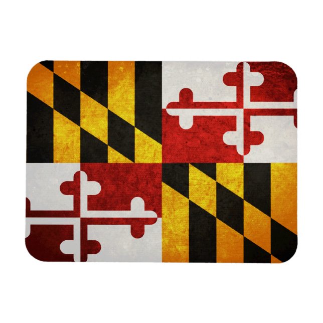 State Flag of Maryland Magnet (Horizontal)