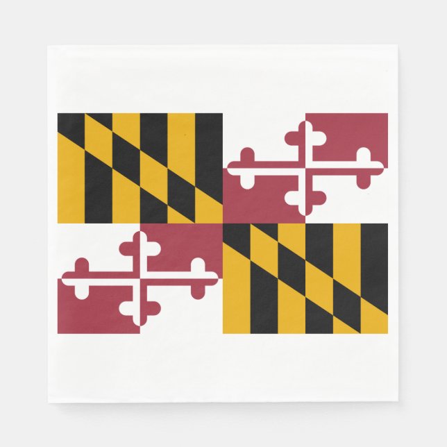 State Flag of Maryland Napkin (Front)