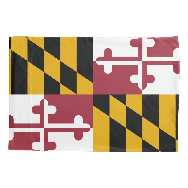 State Flag of Maryland Pillowcase (Back)