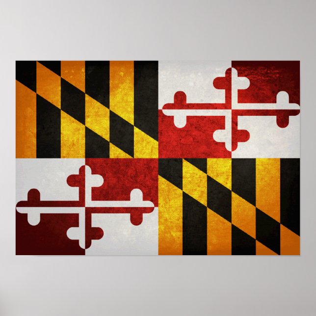 State Flag of Maryland Poster (Front)