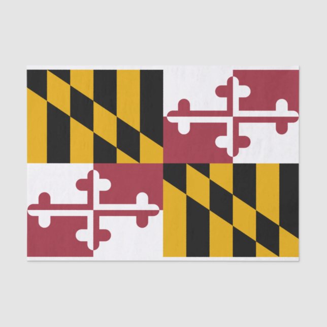 State Flag of Maryland Tissue Paper (Front)