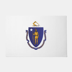 State Flag of Massachusetts, USA Doormat