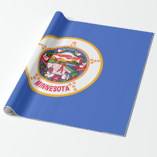 State Flag of Minnesota Wrapping Paper