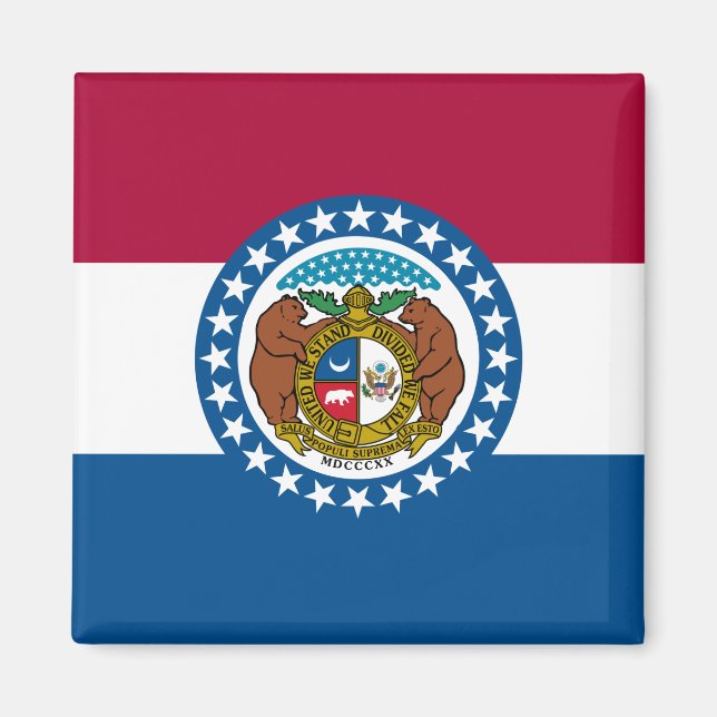 State Flag of Missouri Magnet (Front)