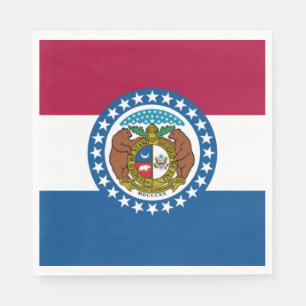 State Flag of Missouri Napkin